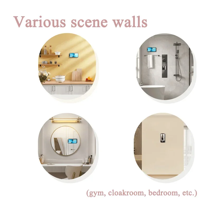 Silicone Suction Cup Grip Stand for Mobile Phone Selfie and Video Suction Cup Non-slip Hands-free Design Wall Mount Bracket thumbnail 2