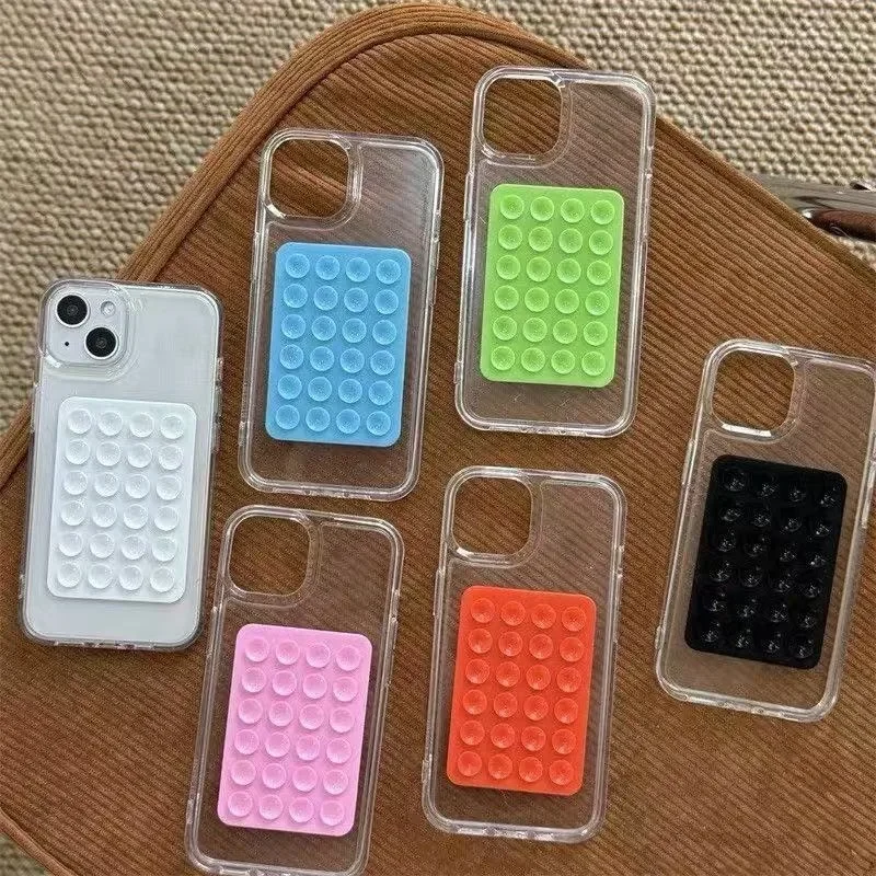 Silicone Suction Cup Grip Stand for Mobile Phone Selfie and Video Suction Cup Non-slip Hands-free Design Wall Mount Bracket thumbnail 6
