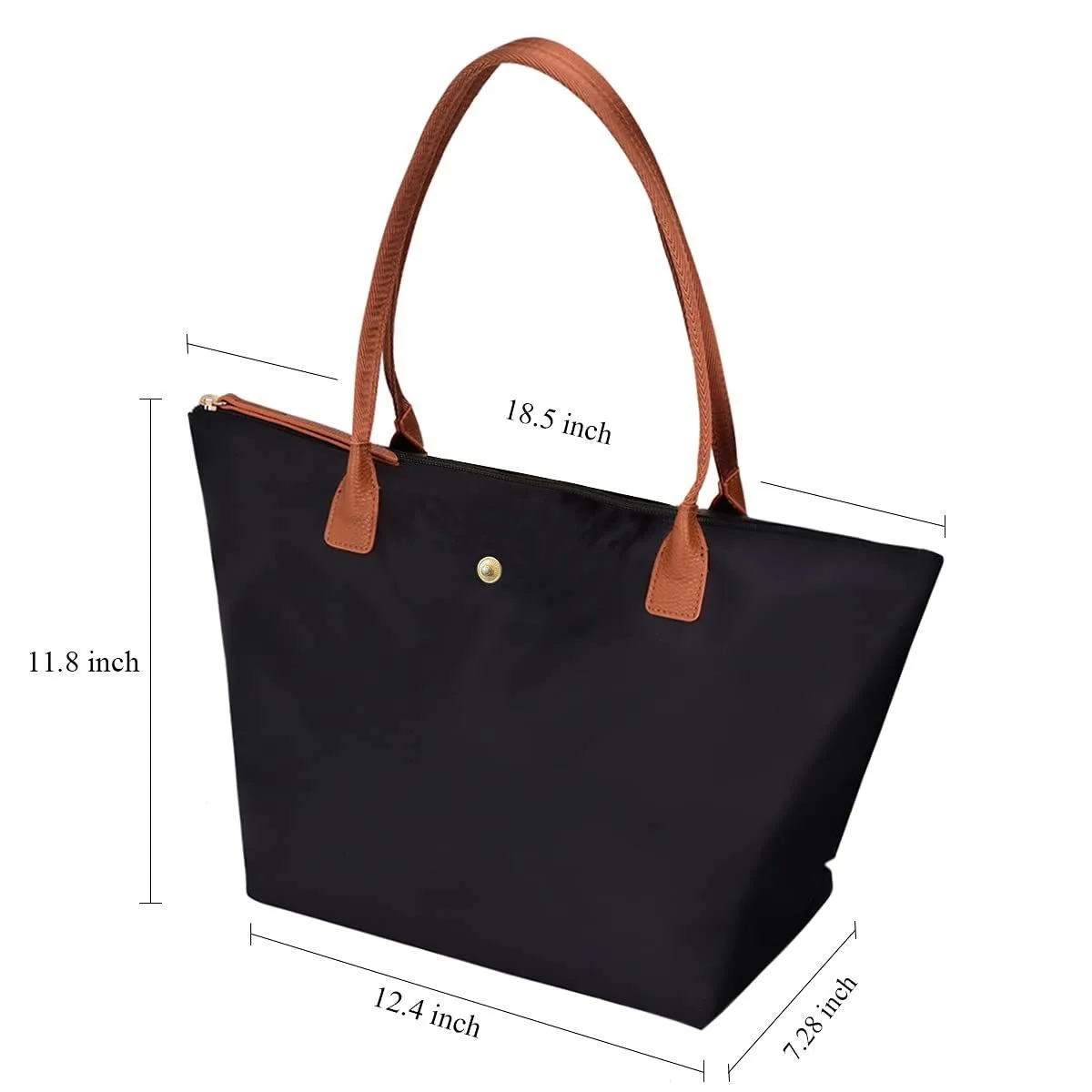 GM LIKKIE Shoulder Bag for Women Nylon Top Handle Foldable Weekend Hobo Handbag thumbnail 6