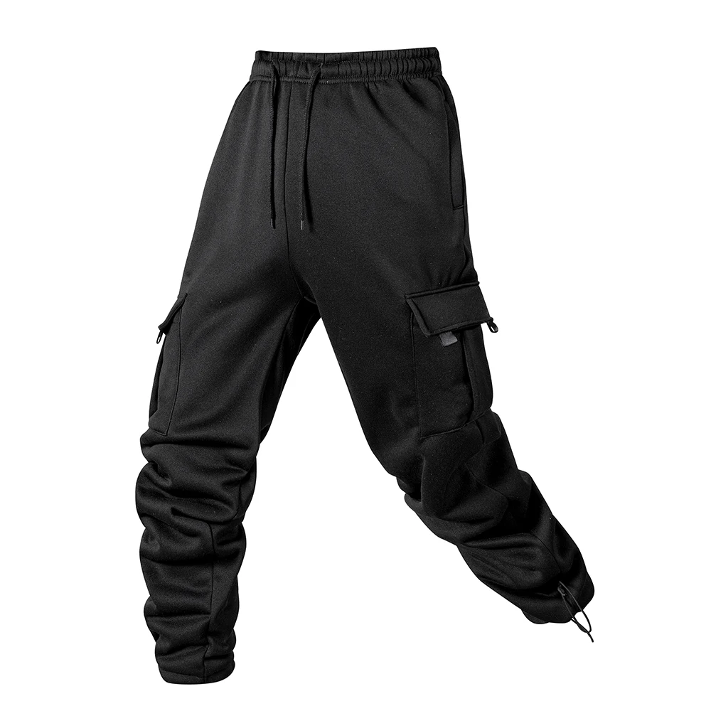 Men's Joggers Pants Loose Drawstring Long Pants Men Multi-pocket Sweatpants Casual Cargo Trousers For Men Fitness thumbnail 6
