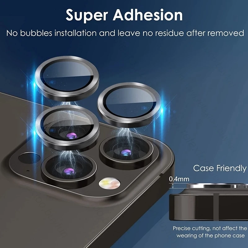 Titanium Alloy Tempered Glass Camera Lens Protector Cover for iPhone 16 ProMax iPhone16 Pro Max Plus Phone Lens Film Accessories thumbnail 3