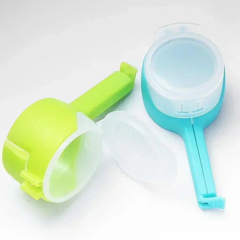 4Pack/Set Bag Clips for Food Storage Sealing Clips with Pour Spouts Chip Bag Clips Plastic Cap Sealer Clip Kitchen Storage thumbnail 6