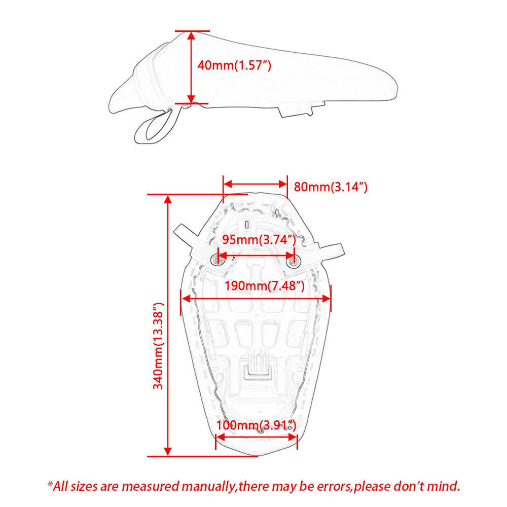 Fit For Kawasaki Z900 2017-2024 2018 2019 2020 2021 2022 2023 Motorcycle Rear Passenger Seat thumbnail 6