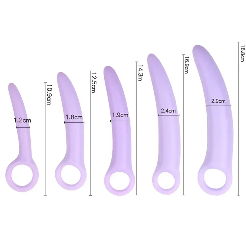 5-Piece Dilator Kit  Vaginal Muscle Training Strengthen Rejuvenate Anal Plugs Sex Health Toy Pleasure thumbnail 6