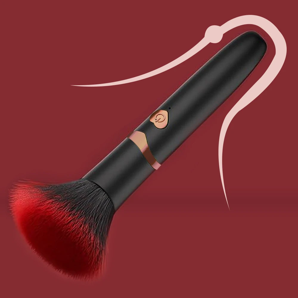 Vibrators Makeup Brush 7 Mode Vibration Nipple Clit Stimulator Female Bullet Massager Discreet Adult Sex Toy for Woman 18+ thumbnail 5