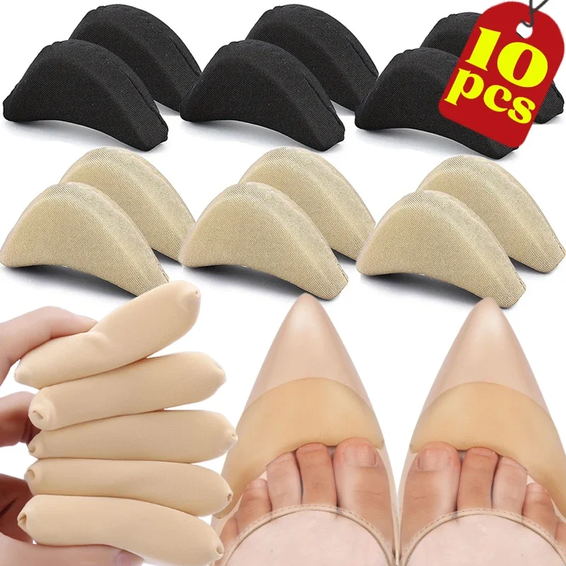 Soft Toe Plug Women High Heel Pain Relief Insert Shoe Palm Cushion Toe Front Filler Sponge Forefoot Pad Adjustable Sizes Insoles thumbnail 2