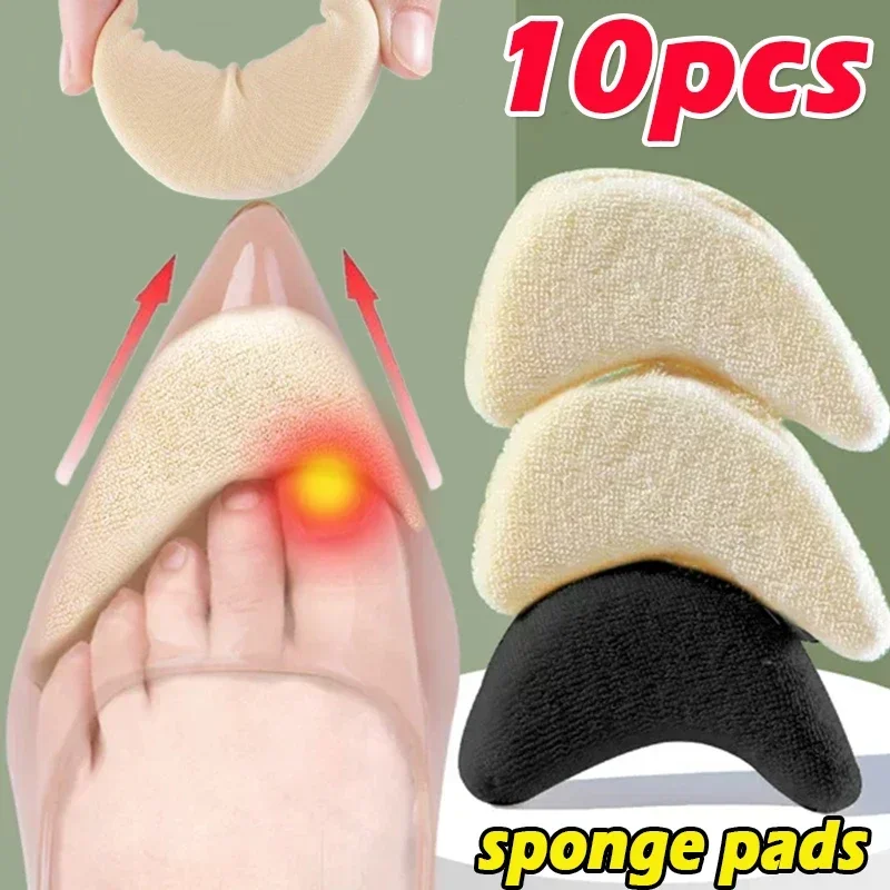 Soft Toe Plug Women High Heel Pain Relief Insert Shoe Palm Cushion Toe Front Filler Sponge Forefoot Pad Adjustable Sizes Insoles thumbnail 3