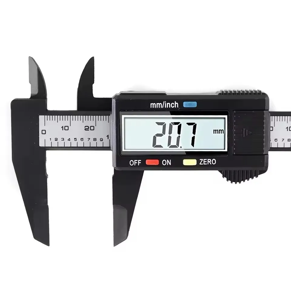 150mm 100mm Electronic Digital Caliper Carbon Fiber Dial Vernier Caliper Gauge Micrometer Measuring Tool Digital Ruler thumbnail 4