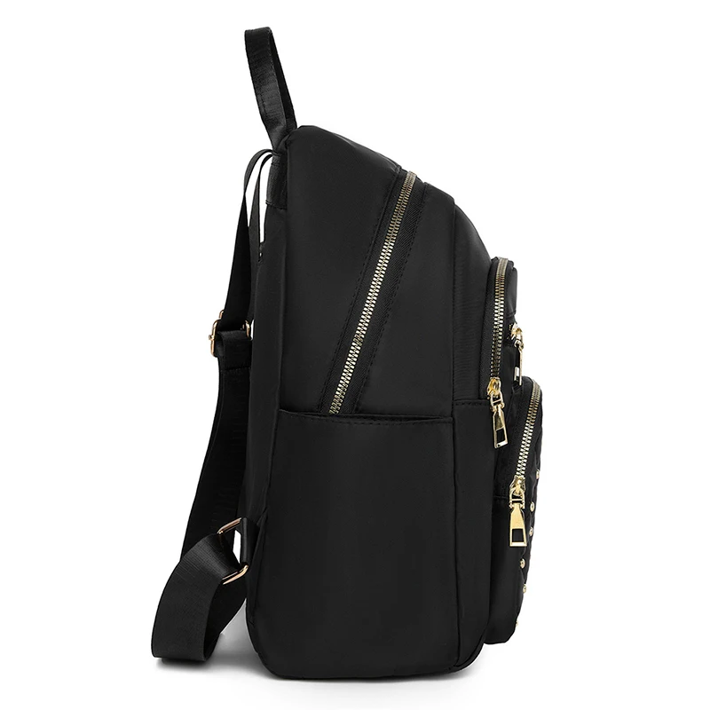 Backpack women's new diamond lattice large capacity travel fashion all casual bag Oxford cloth women backpack thumbnail 5