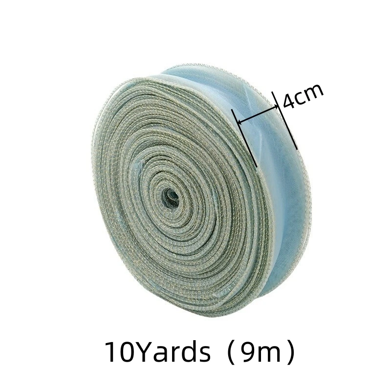10Yards Fishtail Chiffon Ribbon Wavy Edged Organza Ribbon For DIY Crafts Bouquet Gift Wrapping Wedding Decoration Sewing Accesso thumbnail 2
