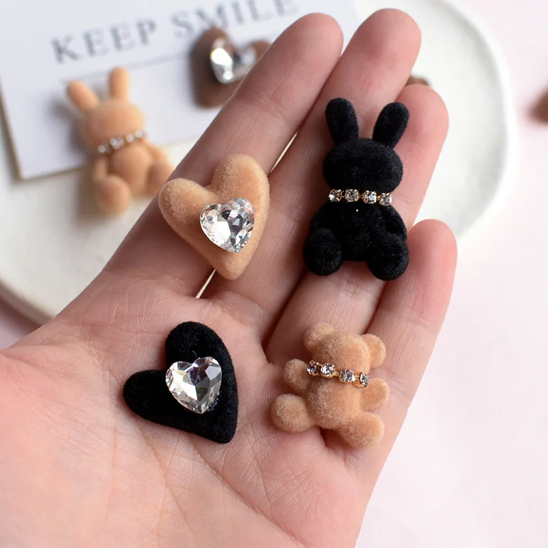 10pcs Cute Cartoon Rabbit Stickers Little Rabbit Bear 3D Non-stick Stickers Mobile Phone Case DIY Accessories thumbnail 2