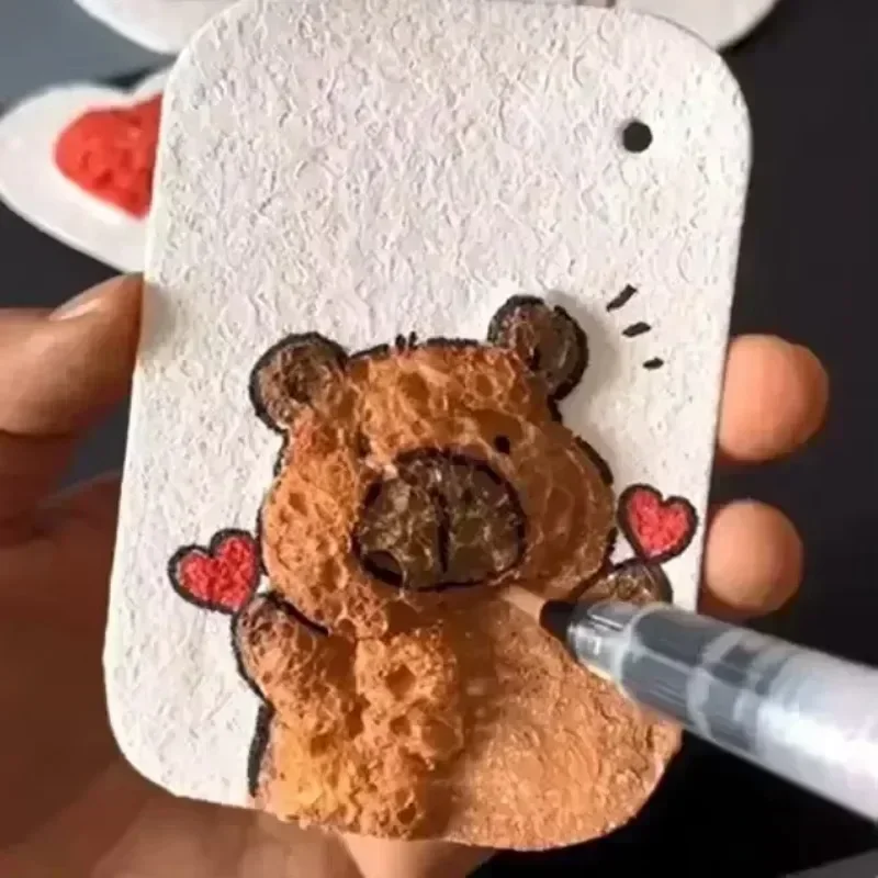 10/100Pcs 3D Drawing Magic Canvas Sponge Kids DIY Kids Painting Paper 3D Art Drawing Paper for Kids DIY Painting thumbnail 6