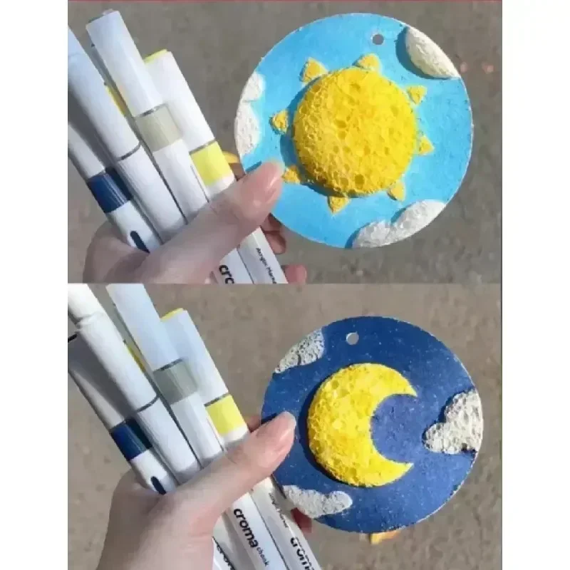 10/100Pcs 3D Drawing Magic Canvas Sponge Kids DIY Kids Painting Paper 3D Art Drawing Paper for Kids DIY Painting thumbnail 4