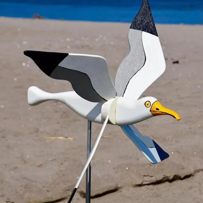 2025 New Seagull Windmill Garden Outdoor Bird Holiday Decorative Wind Spinners Personalized Courtyard Decor Gift Accessories thumbnail 2