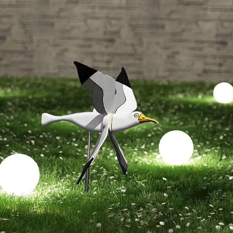 2025 New Seagull Windmill Garden Outdoor Bird Holiday Decorative Wind Spinners Personalized Courtyard Decor Gift Accessories thumbnail 4