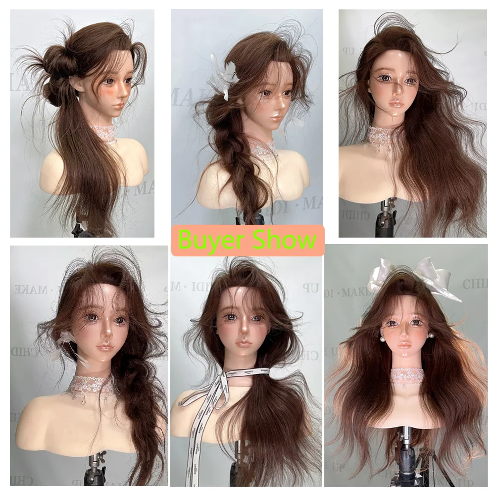 Manikin Head for Braiding Practice with 95% Human Hair | Mannequin Head for Styling, Hairdresser Training & Long Hair Doll Model thumbnail 5