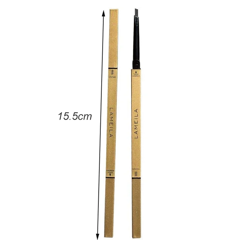 5 Color Waterproof Matte Eyebrow Pen Makeup Double Head Long Lasting Brown Non-Smudged Eye Brow Pencil Tint with Brush Cosmetics thumbnail 2