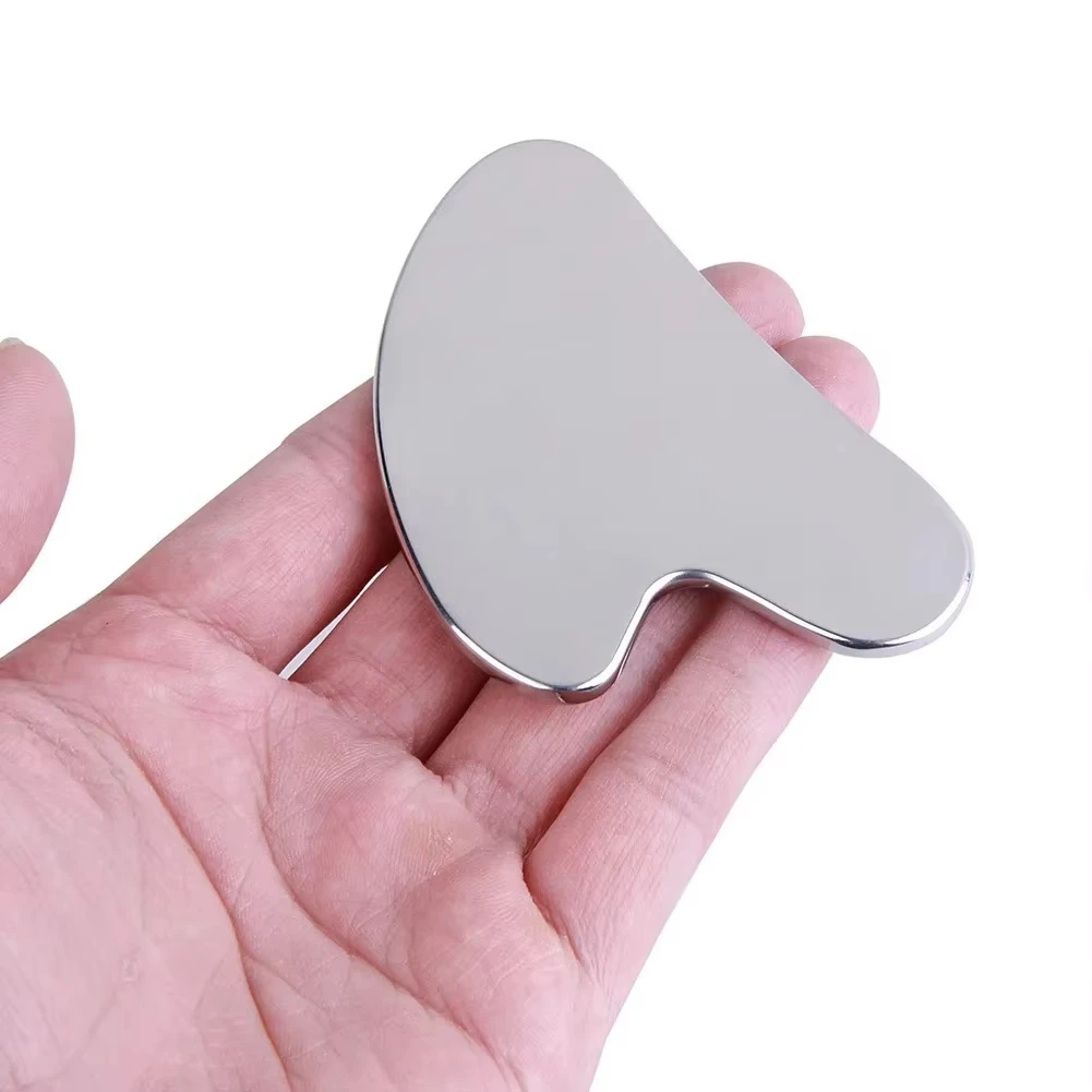 304 Stainless Steel Gua Sha Facial Tools Face Massage Tools Smooth Sturdy Metal Scraper Guasha Tool Face Body Reduce Puffiness