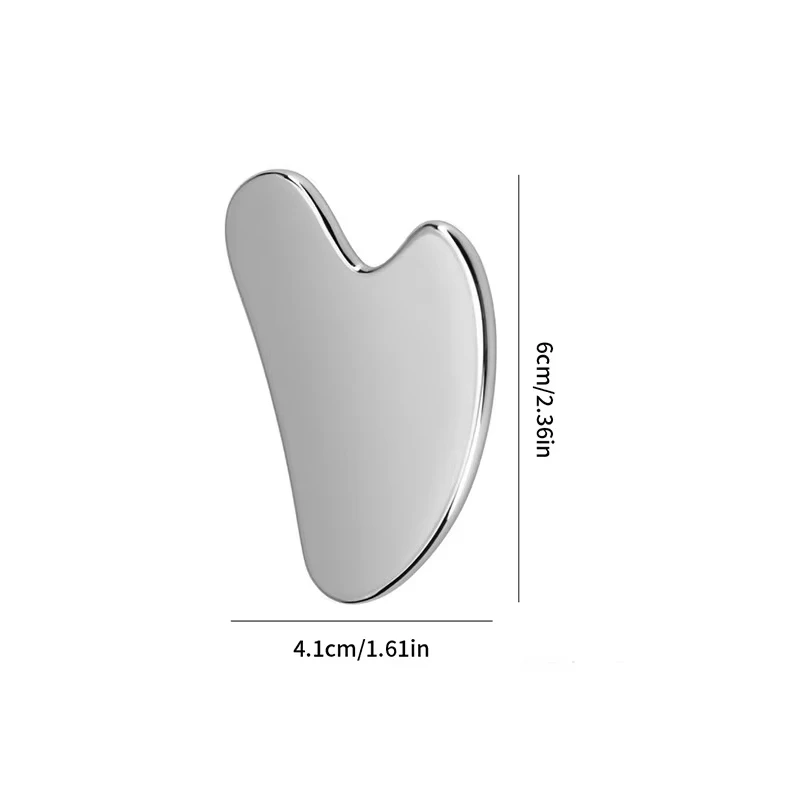 304 Stainless Steel Gua Sha Facial Tools Face Massage Tools Smooth Sturdy Metal Scraper Guasha Tool Face Body Reduce Puffiness thumbnail 2