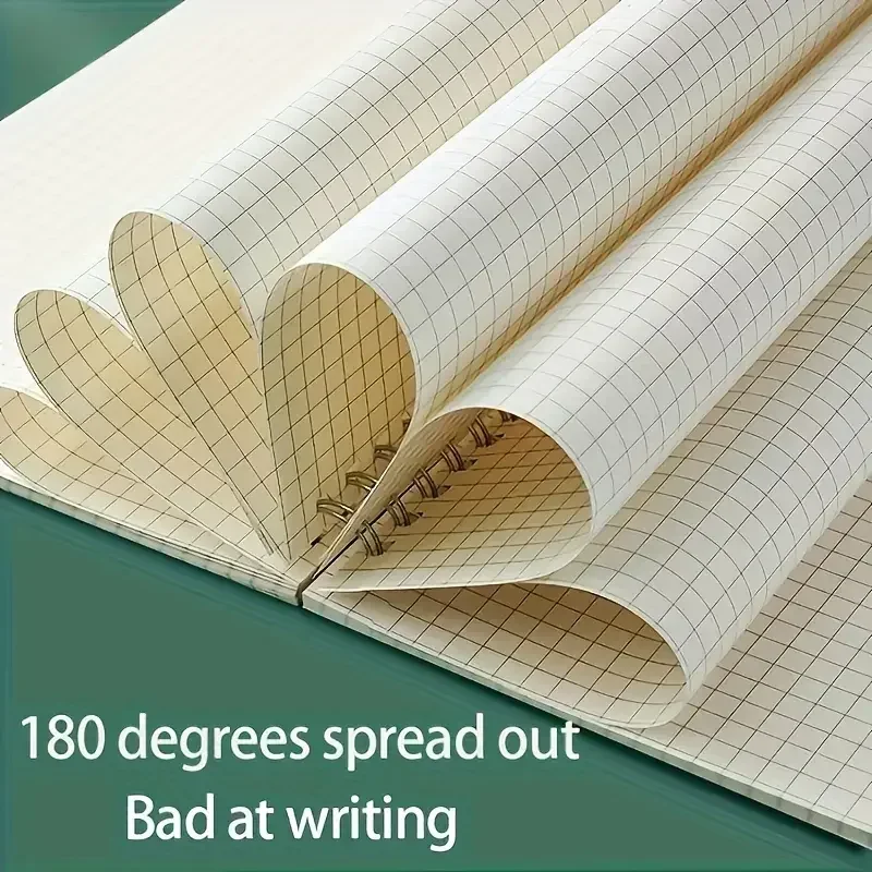 Grid Notepad A5 Spiral Notebooks Sketch Book Draft Agenda Drawing Notebook Writing Pads Office School Supplies thumbnail 3