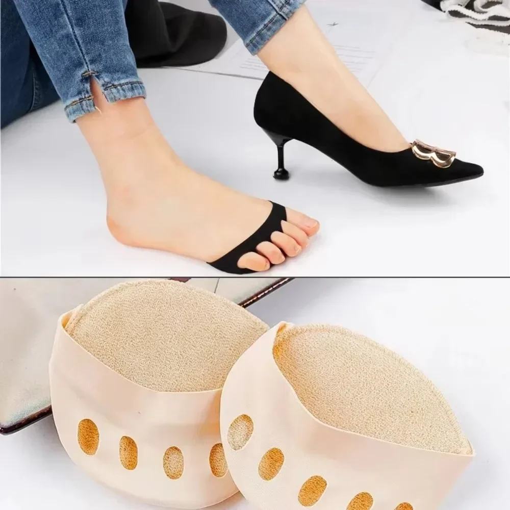 2/4pcs Five Toes Forefoot Pads for Women High Heels Half Insoles Invisible Foot Pain Care Absorbs Shock Socks Toe Pad Inserts thumbnail 6