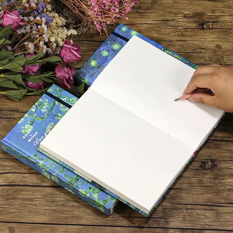 Blank Painting Book Super Thick Sketch Book Sketch Book A5 Painting Book Retro Thickened Hardcover  Sketchbook thumbnail 3
