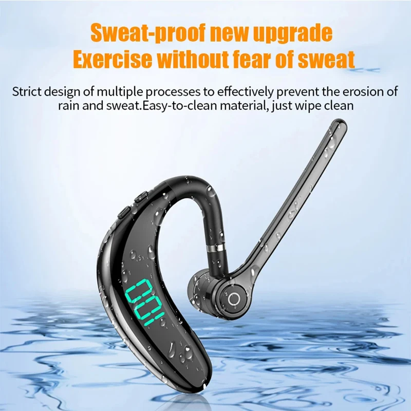 Wireless Bluetooth Headphones With Microphone Earphones Handsfree Noise Canceling Headset For Talking Business Driving Audifonos thumbnail 4
