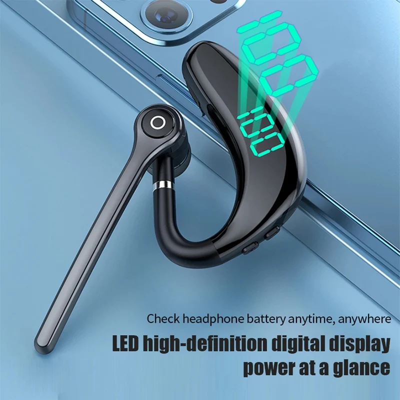 Wireless Bluetooth Headphones With Microphone Earphones Handsfree Noise Canceling Headset For Talking Business Driving Audifonos thumbnail 5