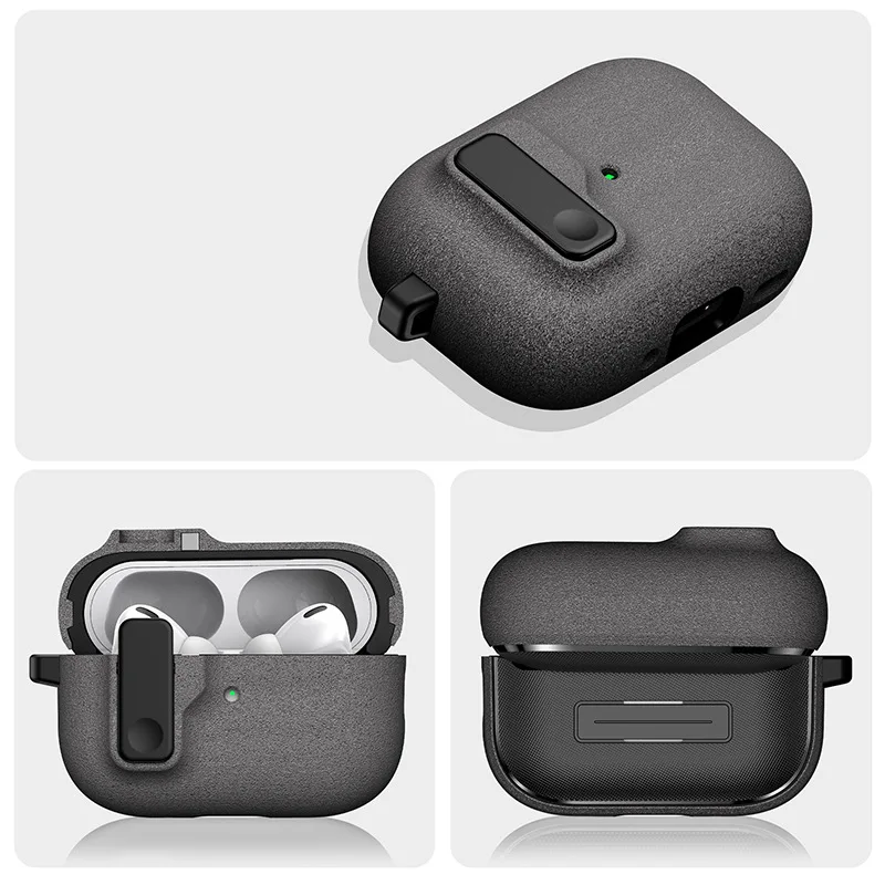 For Airpods 4 2024 Case Shockproof Cover Security Lock Protective Cover For Airpods Pro 2 2nd Generation For AirPods 4 Case thumbnail 3