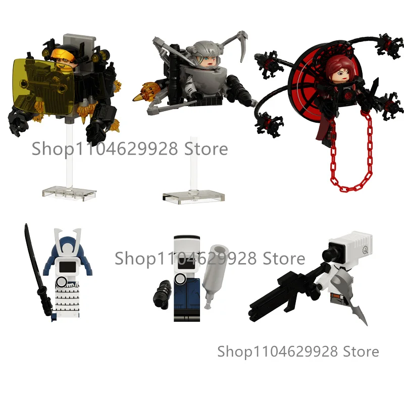 New KDL SWAT Skibidi Toilet Man Figures Anime Block Toys TvMan Titan Cameraman Speakerman Bricks Model Toy Birthday Gift thumbnail 6