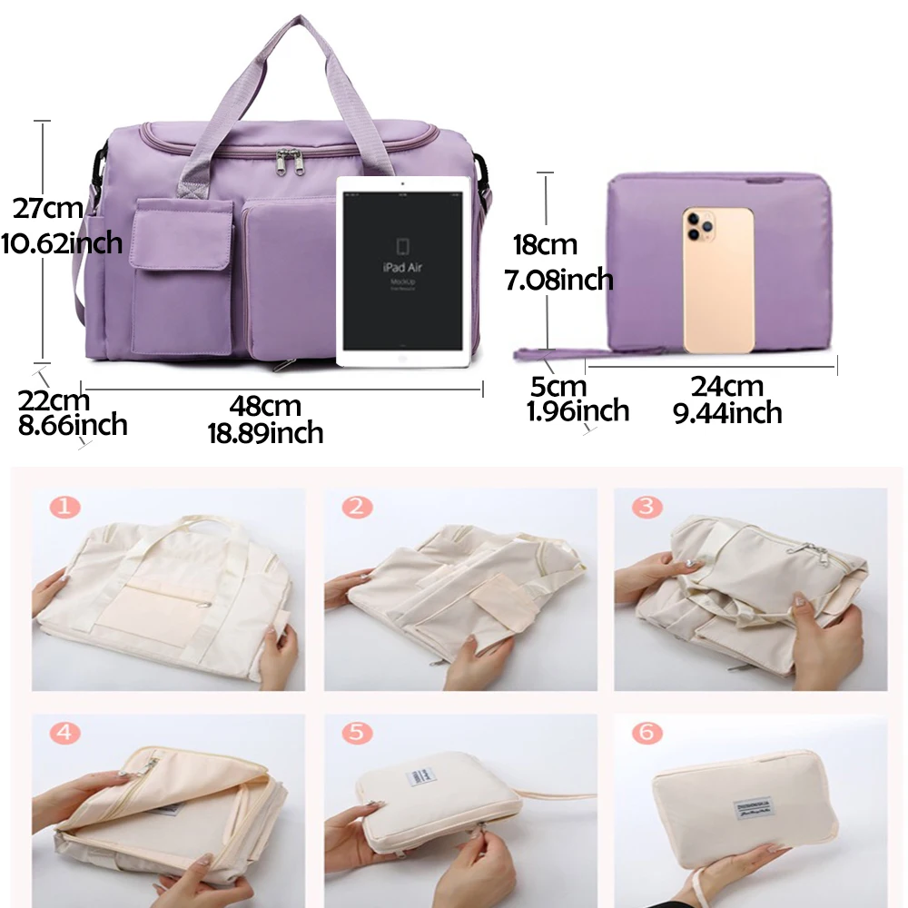 Pioneer Pro Dj Cartoon Travel Bag Large Capacity Storage Shoulder Bags Gym Duffle Pack with Shoe Compartment Portable HandBag thumbnail 2