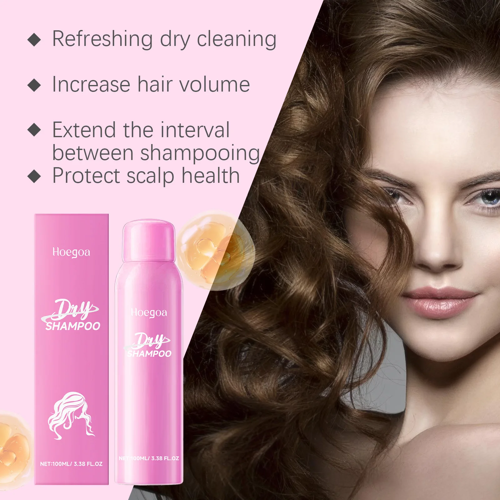 Rose Leave in Hair Shampoo Spray Repair Dry Moisturizing Damage Remove Lazy Improve Smoothing For Curly Hair No-Wash Conditioner thumbnail 4