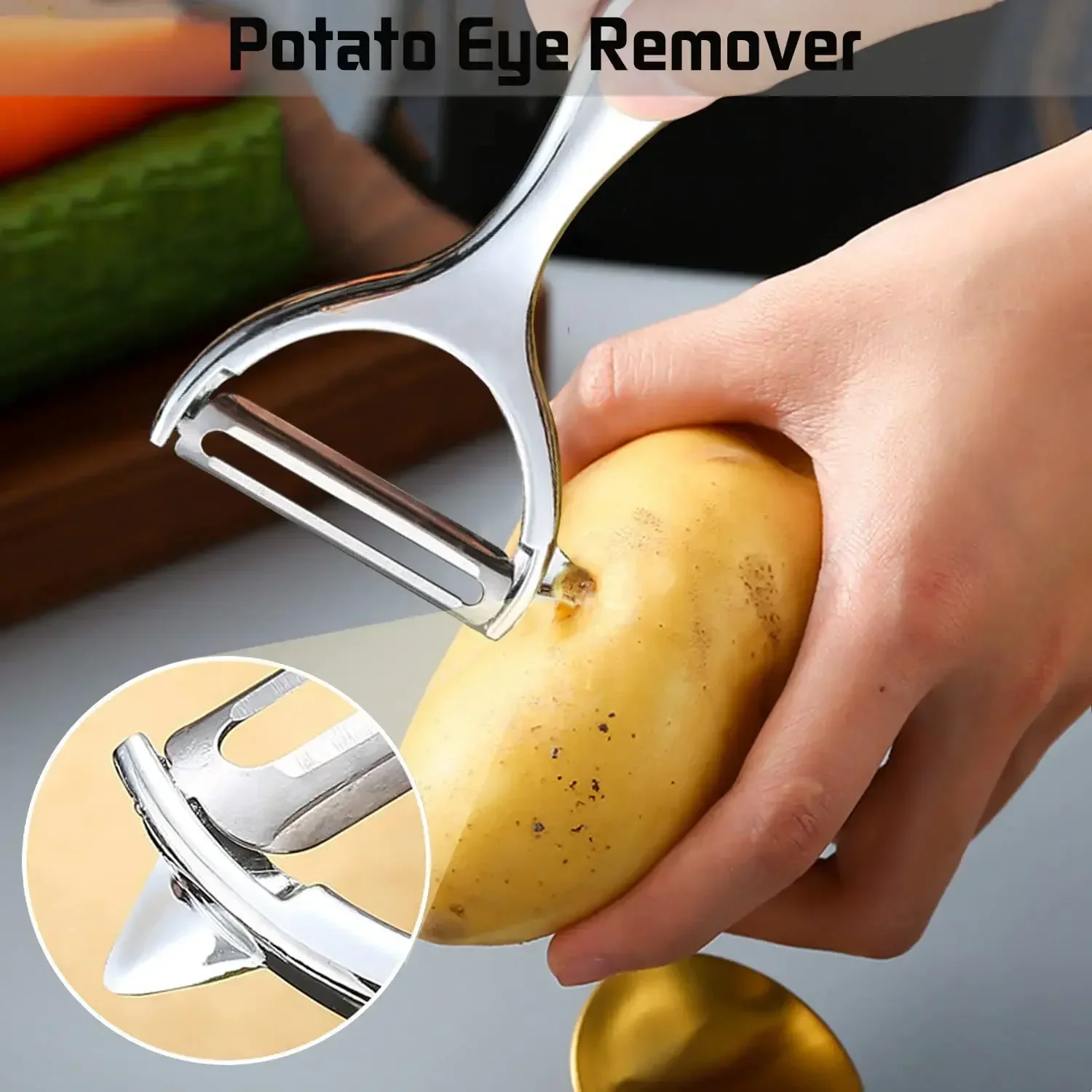 Stainless Steel Vegetable Peeler Potato Peeler Multi-function Carrot Grater Fruit Tools Kitchen Accessories Cuisine Pelador thumbnail 4