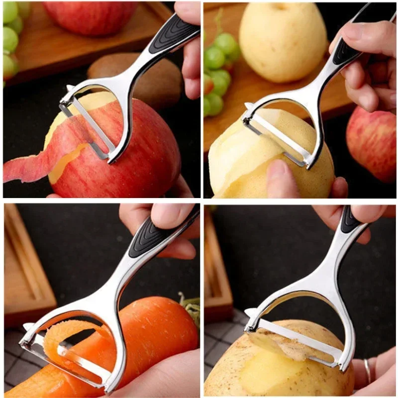 Stainless Steel Vegetable Peeler Potato Peeler Multi-function Carrot Grater Fruit Tools Kitchen Accessories Cuisine Pelador thumbnail 5
