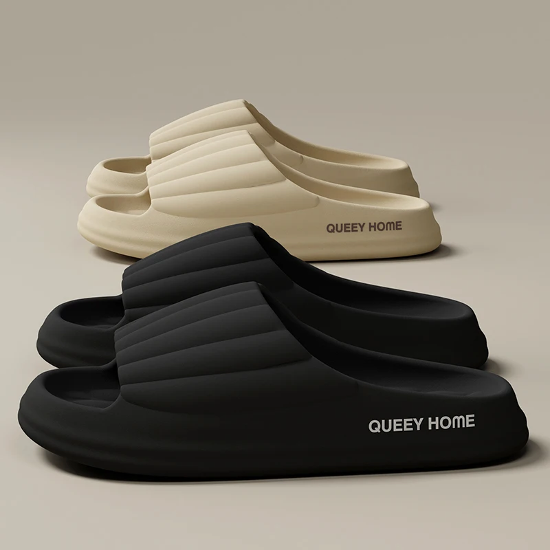 Stylish Men's Slippers Thick Sole Pressure Distribution Soft Bouncy Comfort Beach Sandals Anti Slip Lightweight Shoes Men Women thumbnail 2