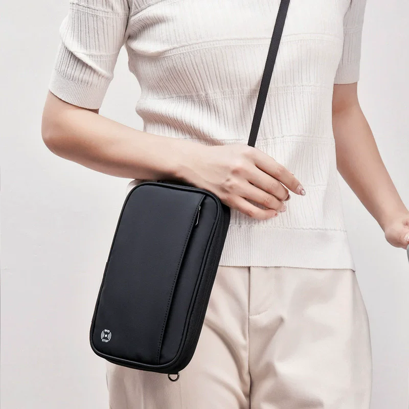 Travel Wallet Passport Card Holder Crossbody Shoulder Organizer Bag Tickets Passport Bank Card RFID Protection Cover Hanging Bag thumbnail 3