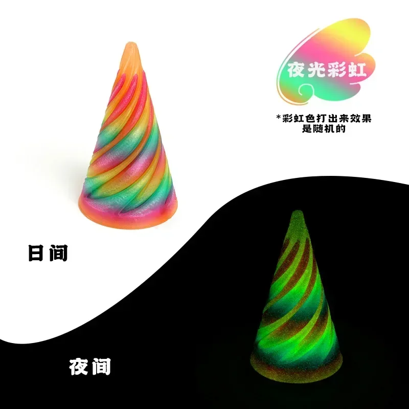 3D Printed Spiral Fidget Toys Decompression Spinning Three-Dimensional Structure Fingertip Dual Color Stress Relief Toy thumbnail 6