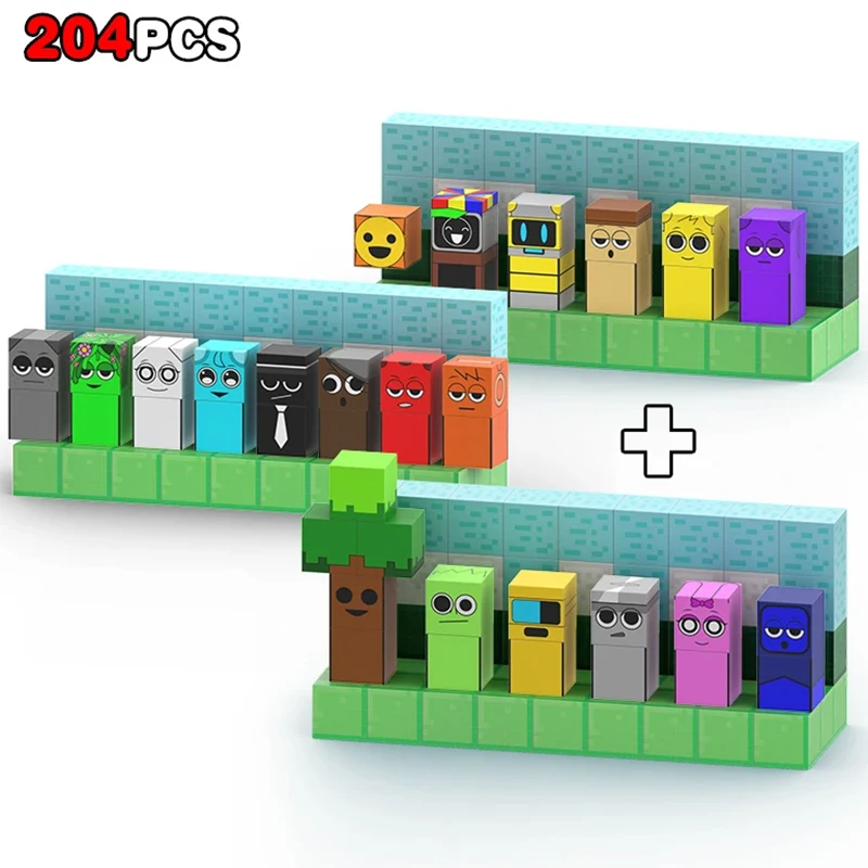 Sprunki Figures Magnetic Blocks Set Build Mine Magnet World Frozen Edition Sensory Toys Princess Castle Birthday Gifts for Kid thumbnail 6