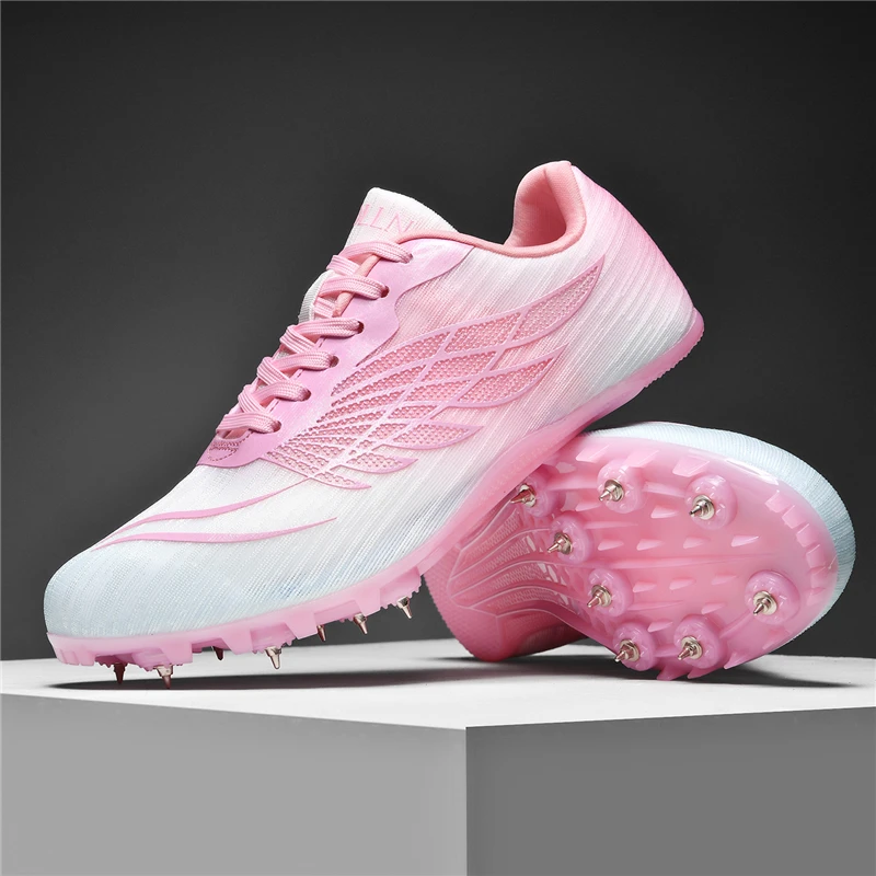 Track and Field Shoes Men Women Kids Spikes Sneakers Track Race Jumping Sneakers Girls Professional Running Nail Spikes Boys thumbnail 2