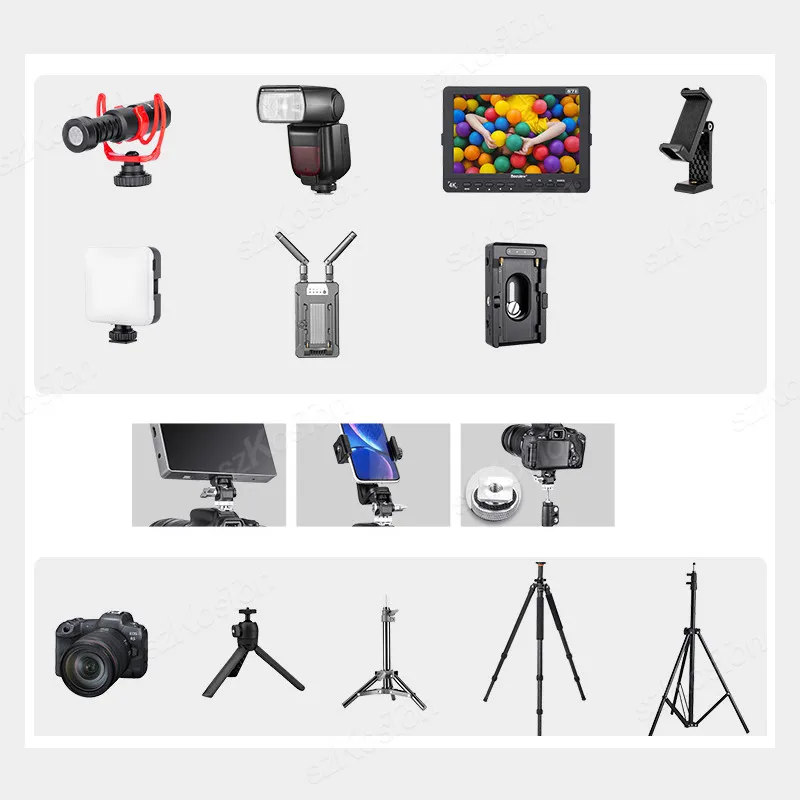 Cold Shoe Monitor Mount Bracket QR Plate Universal Cold Shoe Photography for DSLR Camera Monitor Flash Microphone Fill Light thumbnail 3