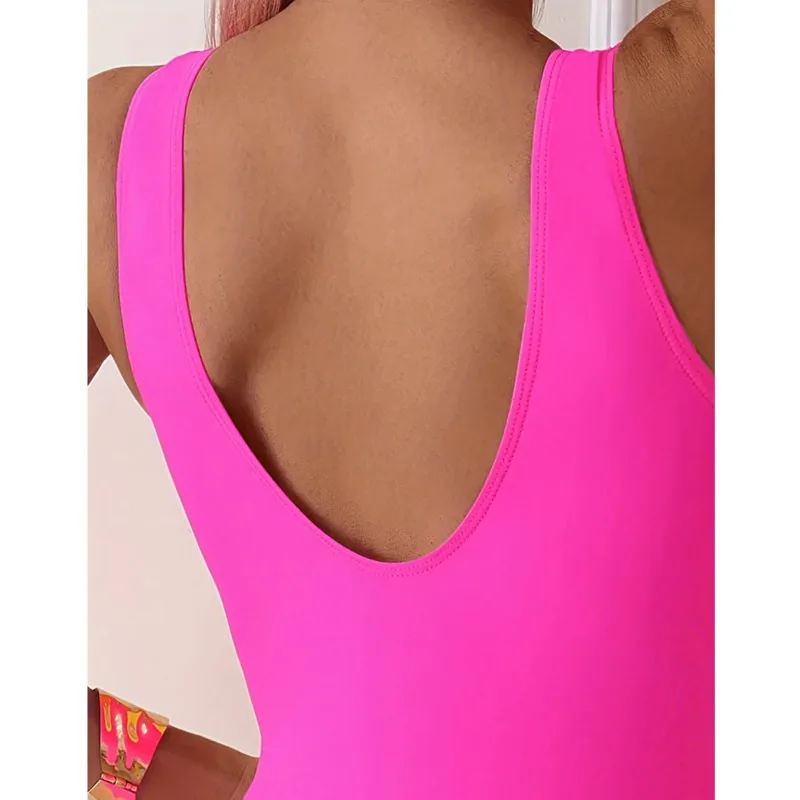 Summer 2026 Sexy One Piece Swimsuits Closed Women's Swimwear Push Up For Swimming Wear Body Bathing Suits Beachwear Pool Bather thumbnail 5