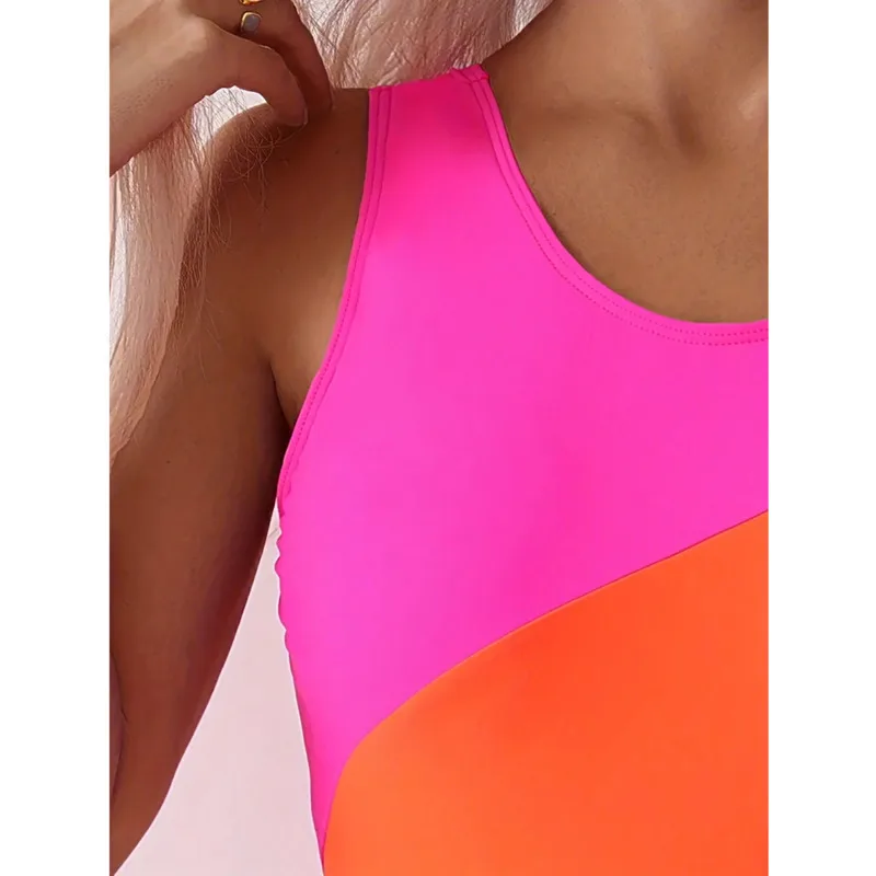 Summer 2026 Sexy One Piece Swimsuits Closed Women's Swimwear Push Up For Swimming Wear Body Bathing Suits Beachwear Pool Bather thumbnail 4
