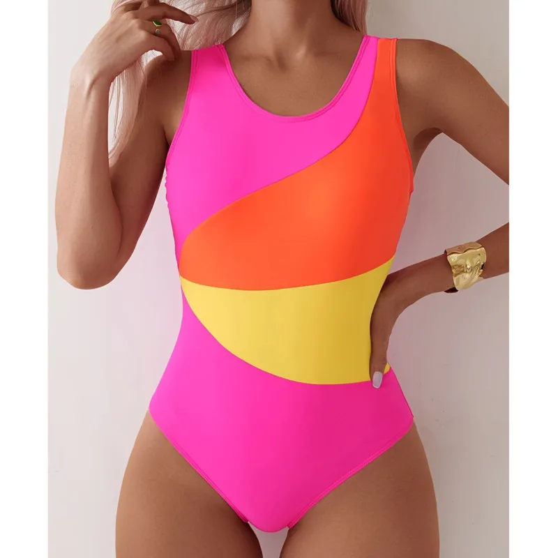 Summer 2026 Sexy One Piece Swimsuits Closed Women's Swimwear Push Up For Swimming Wear Body Bathing Suits Beachwear Pool Bather thumbnail 2