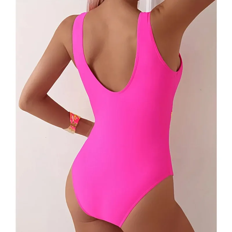 Summer 2026 Sexy One Piece Swimsuits Closed Women's Swimwear Push Up For Swimming Wear Body Bathing Suits Beachwear Pool Bather thumbnail 3