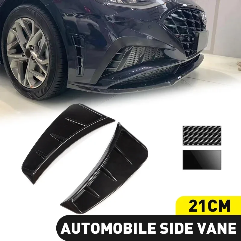 Universal Automobile Side Wing Leaf Panel Accessories Side Air Outlet Trim Flow Hood Exterior Style Decorative Car Decal thumbnail 2