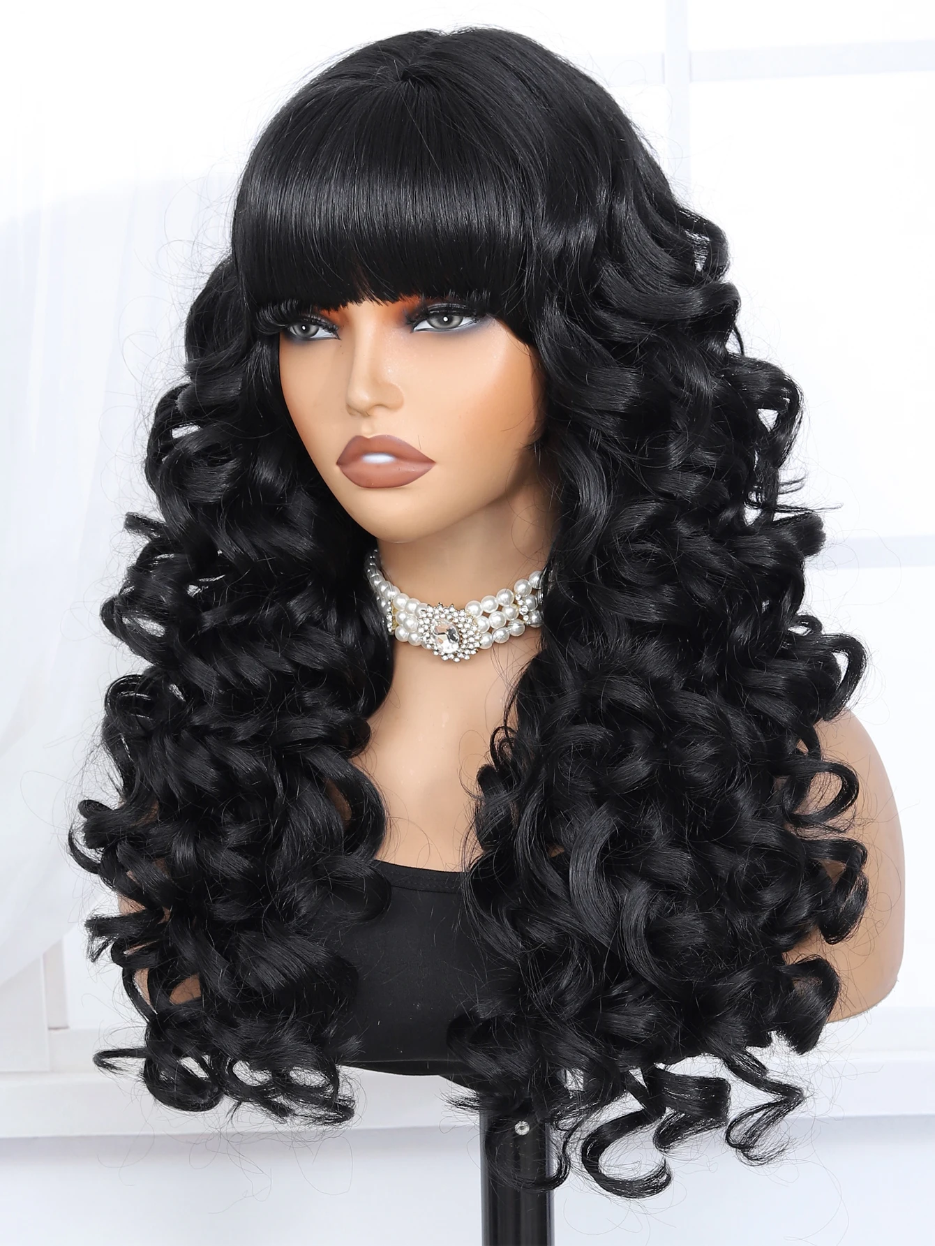 Style Icon Wig 28-Inch Lace Front Wig Synthetic Long Water Wave Wigs Pre Plucked Baby Hair Central Parting thumbnail 3