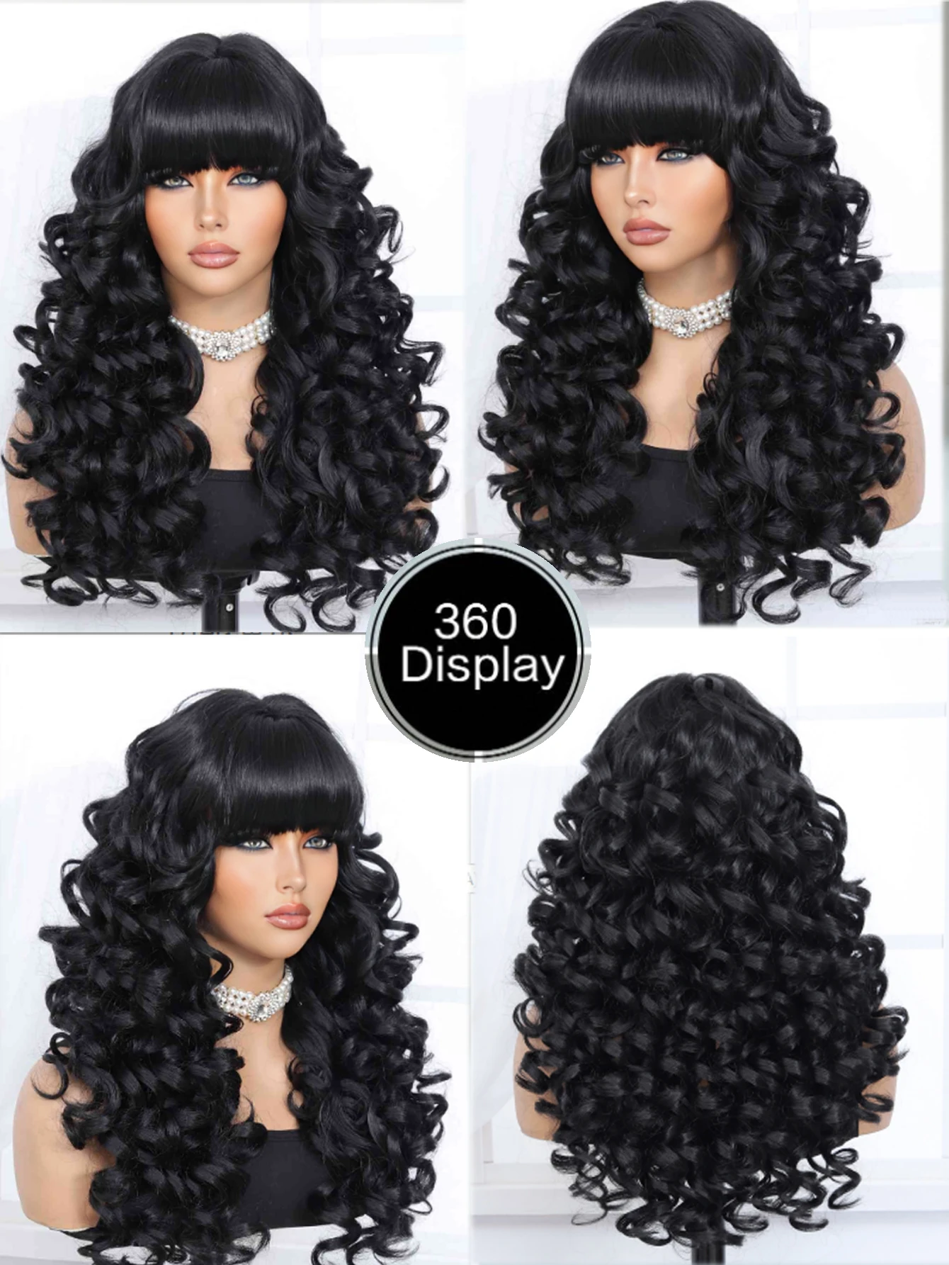 Style Icon Wig 28-Inch Lace Front Wig Synthetic Long Water Wave Wigs Pre Plucked Baby Hair Central Parting thumbnail 4