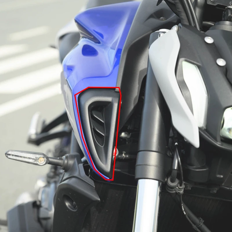 MT07 FZ07 Motorcycle Carbon Fiber Side Fuel Tank Grille Air intake Body Kit Fairing Fit For YAMAHA MT-07 2021 2022 2023 2024 thumbnail 2