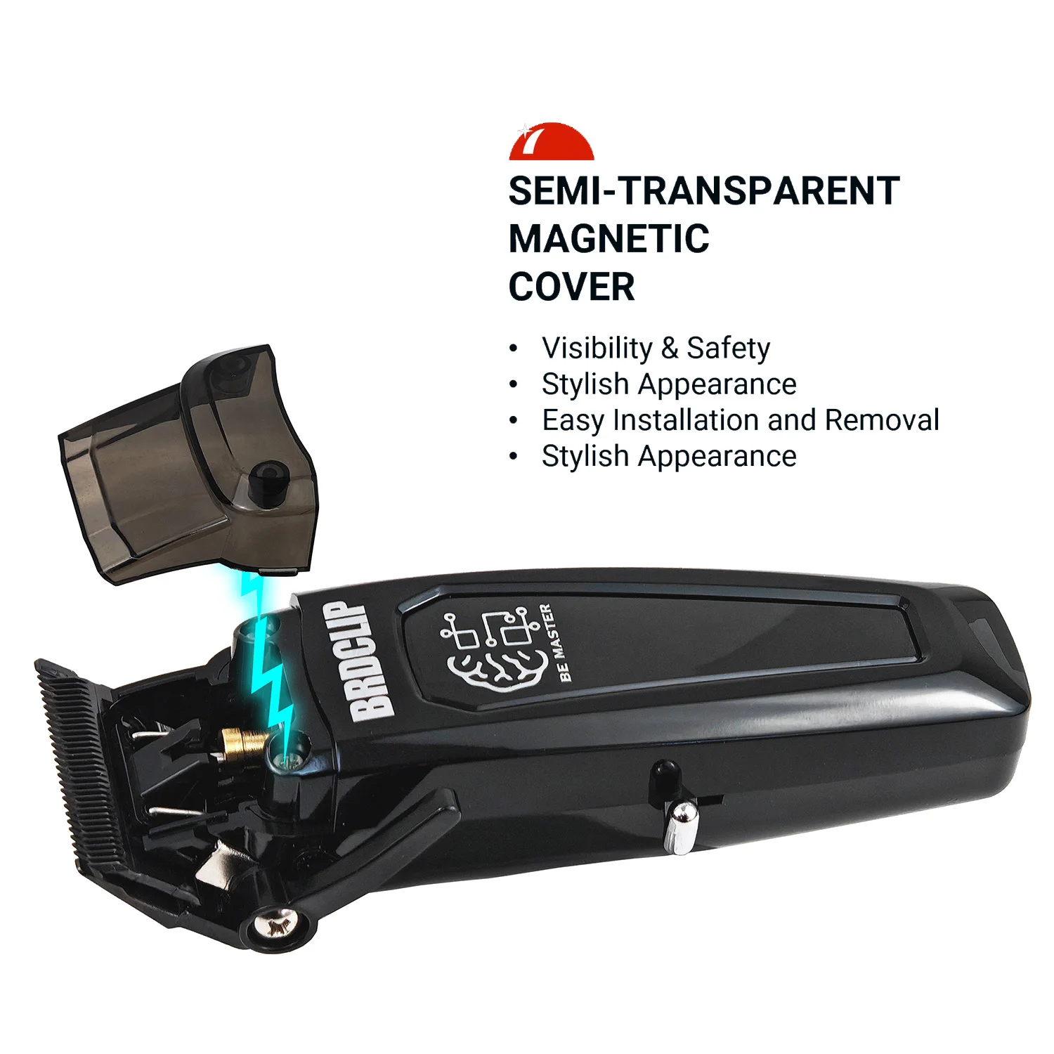 BRDCLIP Professional Electric Hair Clipper BRD 106 Hair Trimmer for Man 7500RPM with Base 5-adjusted DLC Blade Barber Machine thumbnail 4