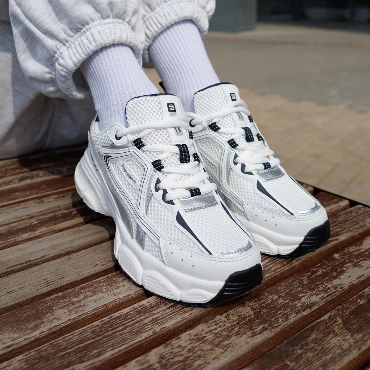 Baasploa Women Sports Shoes Outdoor Lightweight Breathable Jogging Sneakers Female Casual Mesh Anti-slip Lace Up Running Shoes thumbnail 4